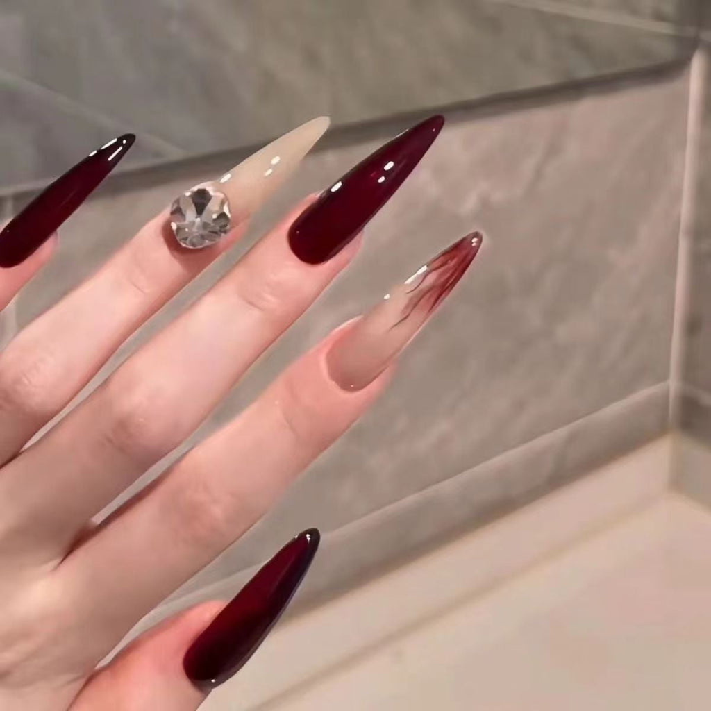 Wearable Nails 2025 New Model Long Nail Patches Finished Product High-End Wearable Manicure Internet Celebrity Hot Item