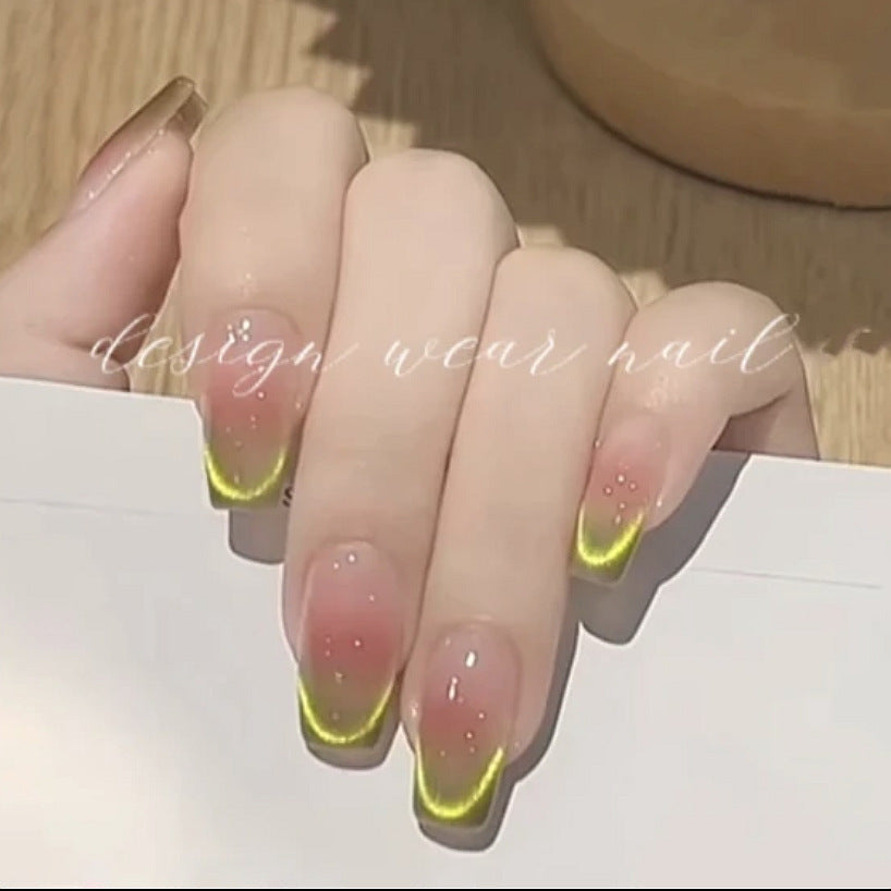[The Wizard of Oz] Spring/Summer Dopamine Watermelon Green Handmade Popular on Xiaohongshu High-end Wholesale Wearable Nails
